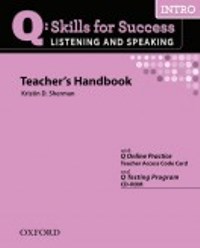 Q SKILLS FOR SUCCESS Listening and Speaking Intro Teachers Handbook